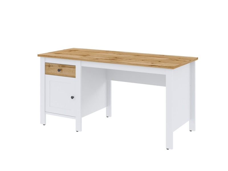 Письменный стол Moldon 155x65x75 см, цвет: дуб натюрель / белый