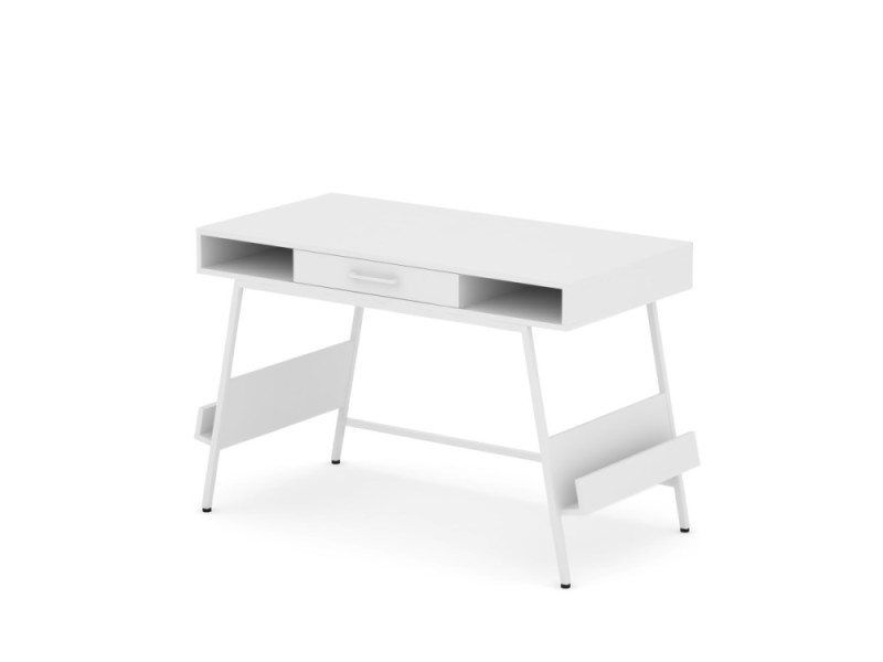 Стол для домашнего кабинета Daisy с ящиком 118x60x78 см, цвет: белый